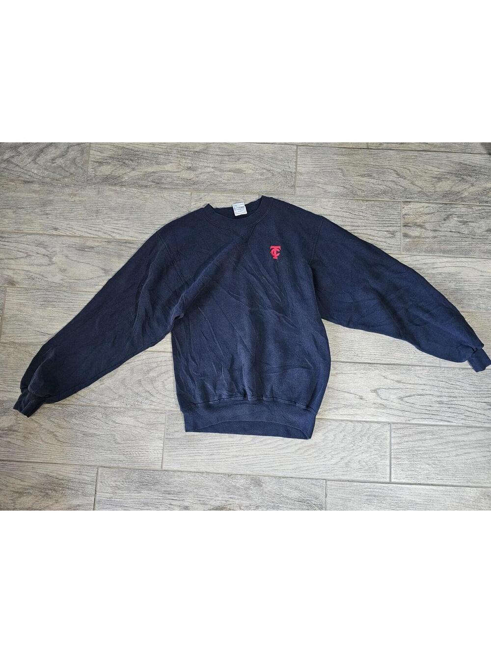 Men's Vintage Soffe Minnesota Twins Sweatshirt Size Small Blue MLB Baseball 90s